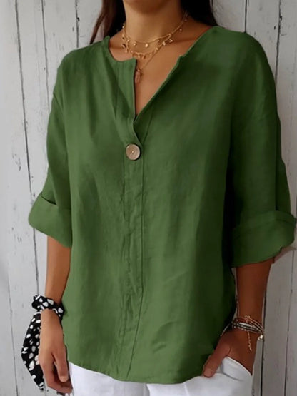 Gelda | Airy Blouse with Feminine V-Neckline
